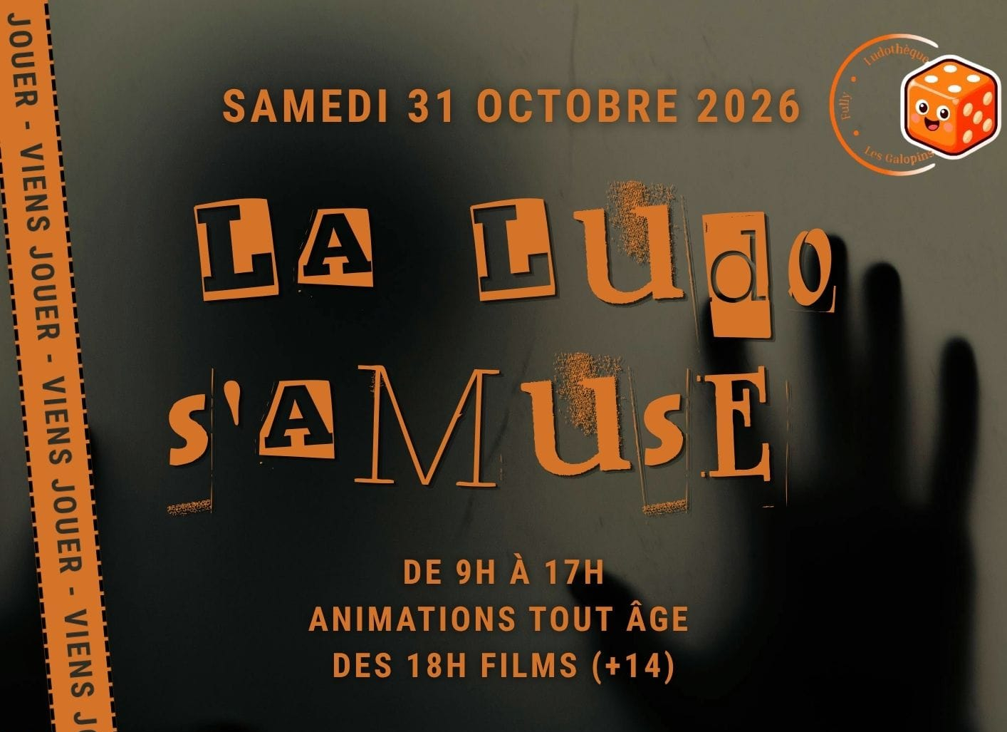 Affiche de La Ludo s'amuse, samedi 31 octobre 2026